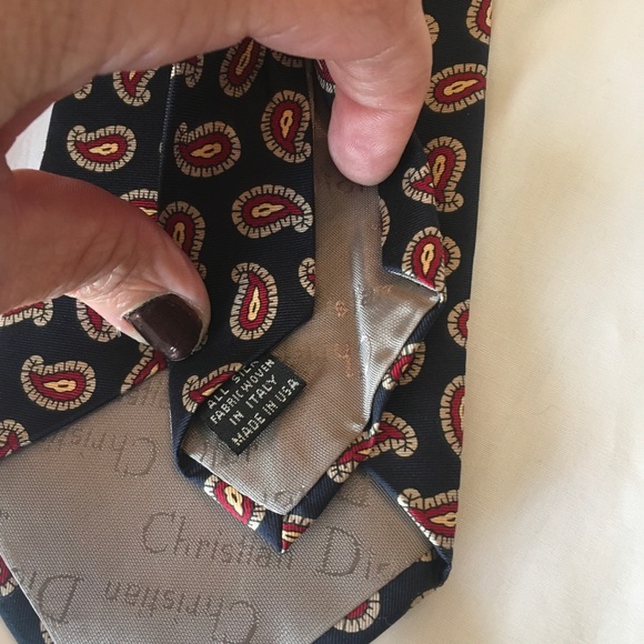 Christian Dior authentic silk tie - Picture 5 of 5